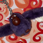 Kipling  PURPLE APE KEYCHAIN PAWSY? Vintage? Photo 0