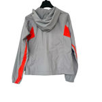 Old Navy Gray Orange windbreaker with hoodie and pockets size XSmall Photo 1