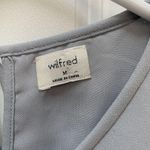 Aritzia Wilfred Fleurette Ruffle Sleeve Dust Blue Romper M Photo 4