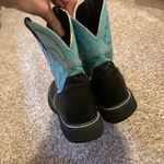 Justin Boots Justin Gypsy Gemma Leather Cowgirl Boots Black Turquoise Womens 10 B L9905 Photo 6