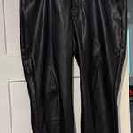 Gap Black Vegan Leather Vintage High Rise Slim Pant, size 16 (33 short) Photo 1