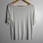 Chico's Chico’s White Ultimate Tee Elbow Sleeve Stretch Medium 1 Basic Casual Photo 1