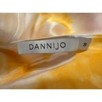 Stunning DANNIJO Yellow Midi Sunburst Silk Dress Size Small Photo 4