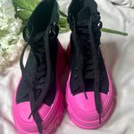 SheIn Black & Pink Chunky Platform Sneakers Photo 6