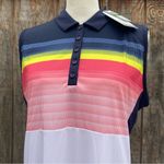 Callaway  Womens Gradient Stripe Color Block Opti-Dri Golf Dress Size L Photo 5
