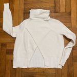 Madewell Women's Eastbrook Turtleneck - Ivory Cross-Back Sweater XS Photo 4