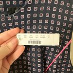 J.Crew Navy Sleeveless  Pleated Full-skirt Jacquard Dress in Size 6 Photo 5