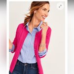 Talbots  Charming Cardigan in Bright Pink, Unsized (Size L) Photo 8