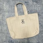 Tory Burch large canvas tote bag. Ivory Photo 0