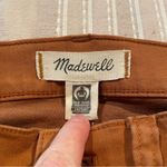 Madewell 9" Mid Rise Skinny Jeans: Garment Dyed Button Front Burnt Sienna 25 Photo 6