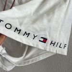 Tommy Hilfiger White Elastic Waist Pull On Spellout Branded Lounge Shorts Small Photo 1
