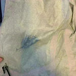 Rei blue Raincoat sz M * flawed* hiking biking running camping outdoor canoeing Photo 9