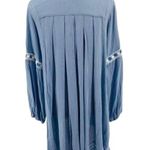 En Crême En Creme Chambray Long Sleeve Lace Dress Womens Medium Photo 3