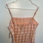 BP Square Neck Sundress Coral White Gingham Photo 11