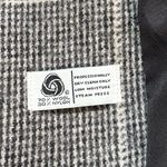 Alorna Vintage Wool Trench Coat Plaid S Small Medium M Black Photo 4