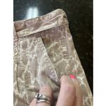 The North Face  Women's Belted Shorts Sz 10 Printed Aztec Cuffed VTG‎ Beige White Photo 2