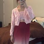 Urban Outfitters New pink Knit cropped cardigan and tank top set Photo 0