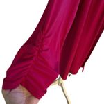 Susan Graver  Plus Size 3X Liquid Knit Cardigan Dark Pink Ruched Sleeves Photo 2