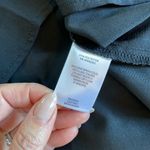 Frenchie Nordstrom Black Lightweight Scoop Neck Flowy Racerback Tank Top Small Photo 2