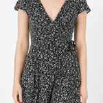 Hollister  Black and White Floral Mini Dress Photo 0