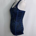 Nike  Dri Fit Blue & Black Athletic Exercise Running Razorback Tank XS Photo 3