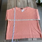 Ann Taylor Womens Sweater Size Medium Linen Blend Short Sleeve Shrimp Pink NEW Photo 4