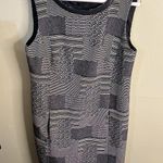 Akris Punto Black and White sleeveless tweed front zipper pockets Dress Photo 0