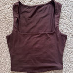 Amazon Brown Square Neck Top  Tank Photo 0