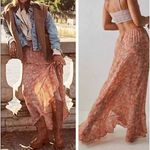 Free People New! Romance Me Floral Print Maxi Half Slip Skirt , size M Photo 1