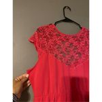 SheIn Pink Floral Lace Short Sleeve Cutout Back High Neck Dress 4XL NWOT Photo 2