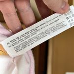 ZARA  TERRYCLOTH ARM WARMER SWEATSHIRT Pink White Stripe Size Medium NEW! Photo 9