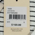 The East Order NWT Revolve Chance Mini Dress Small White Smocked Striped Coastal Photo 9