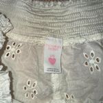 Victoria's Secret Victoria Secret 100% cotton eyelet shorts - elastic waist, cute pink and white checkered bow accent Photo 2