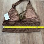 Cider  Brown Stretch Halter Bralette  Photo 2