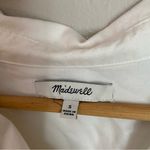 Madewell Short Sleeve V-Neck Collared Button Up White Shirt Small Normcore Work Photo 1