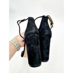 Sam Edelman  Yancy Black Suede Block Heels Ankle Strap 9 Photo 4