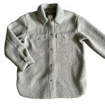 Joie  Teddy Sherpa Oversized Button Up Jacket Shacket Sage‎ Green Size Large Photo 0