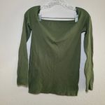 Free People Intimately green long sleeve women's medium large fall minimal basic Photo 4