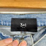 3x1  Light Wash Denim Button Front Midi Jean Skirt Womens 26 Coastal Cowgirl Photo 1