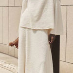 Elegant 2 piece Cream Skirt and sweater top Photo 0