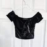 Maniere De Voir Cropped Blouse with Buckles Photo 0