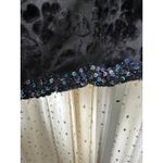 Vintage Draper's & Damon's Floral Velvet Beaded Sequin Open Evening Jacket L Black Size L Photo 4