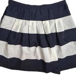 J.Crew  Women's Size 6 Striped A-Line Mini Skirt Multicolor Pockets Photo 0