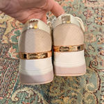 Michael Kors Pink and Rose Gold Wedged Fashion Sneakers Photo 2