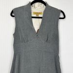 Anya Ponorovskaya Dora Gray Wool Sleeveless Midi Dress Women’s Size 6 A Photo 5