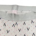 Victoria's Secret Victoria’s Secret white with pink polka dots waffle knit pajama pants Photo 2