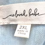 One Loved Babe  Green Blue Floral Pleated Tiered Maxi Dress Photo 9