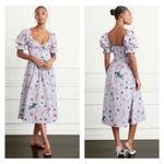 Hill House 💕💕 The Ophelia Midi Dress ~ Sea Creatures Lavender Medium Photo 7