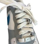 Nike  Air Force 1 White With Blue Splatter Low Air Force Womens Size 7 Photo 12