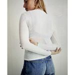 Madewell Variegated Ribbed Crewneck Long-Sleeve Tee Shirt Top Photo 1